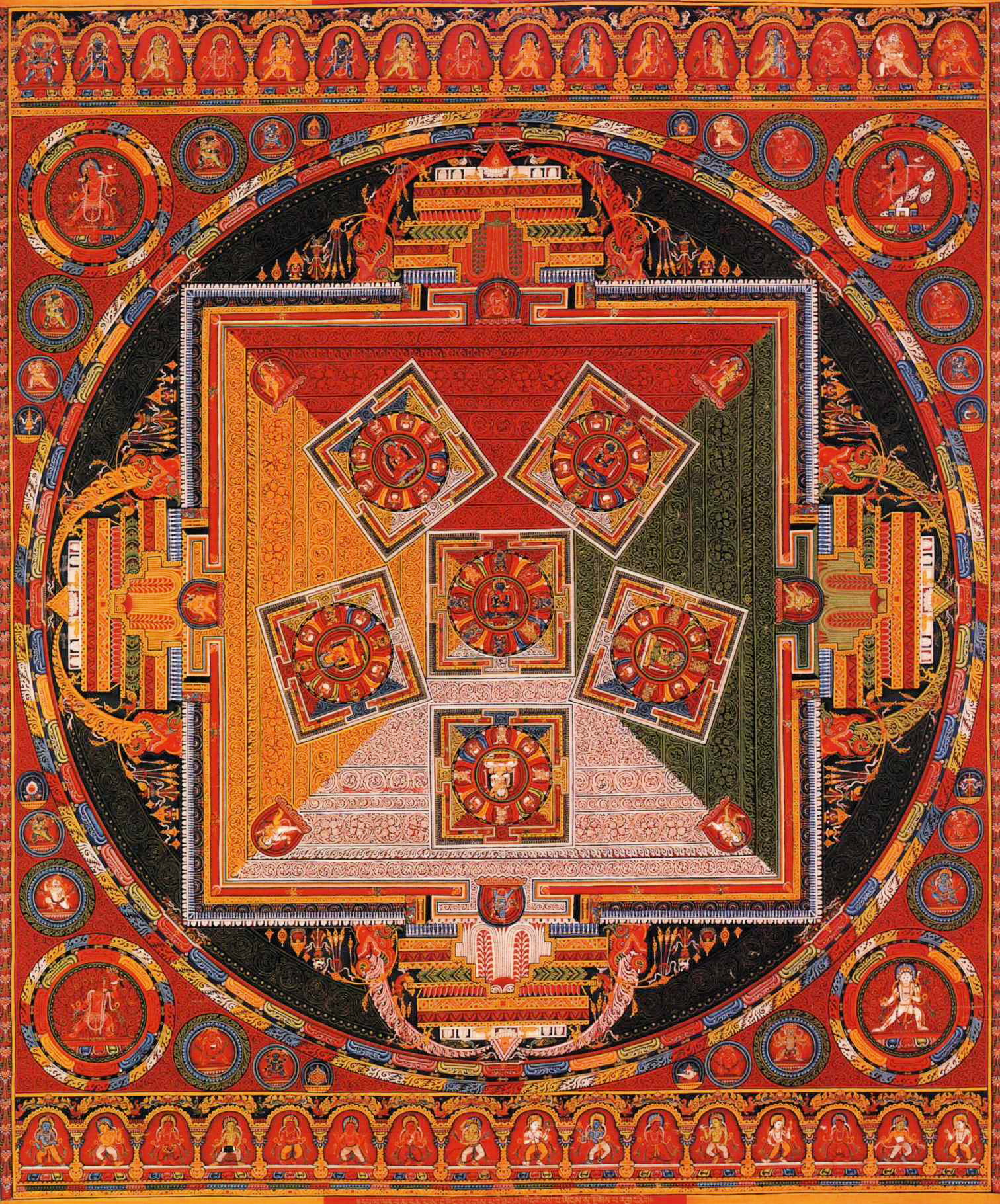 Six Chakravartins Mandala